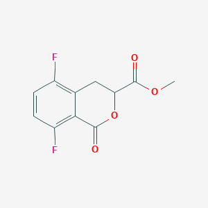 molecular formula C11H8F2O4 B1434804 5,8-二氟-1-氧代-3,4-二氢-1H-2-苯并吡喃-3-羧酸甲酯 CAS No. 1773434-87-9