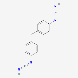 molecular formula C15H12N4 B14348064 N~1~,N~1'~-[Methylenedi(4,1-phenylene)]dimethanediimine CAS No. 91451-36-4