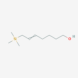 molecular formula C10H22OSi B14348082 7-(Trimethylsilyl)hept-5-en-1-ol CAS No. 92121-08-9