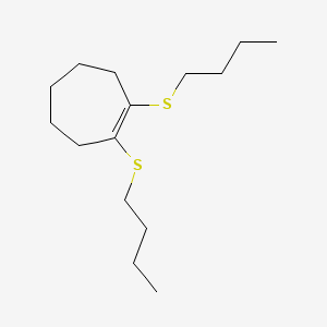 1,2-Bis(butylsulfanyl)cyclohept-1-ene