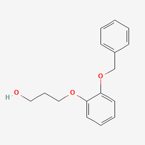 molecular formula C16H18O3 B14348104 3-[2-(Benzyloxy)phenoxy]propan-1-OL CAS No. 97431-86-2