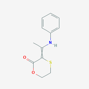 3-(1-Anilinoethylidene)-1,4-oxathian-2-one