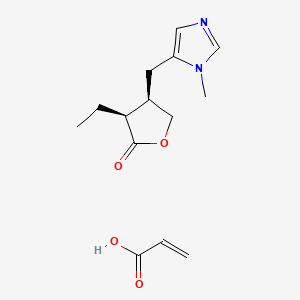 (3S,4R)-3-ethyl-4-[(3-methylimidazol-4-yl)methyl]oxolan-2-one;prop-2-enoic acid