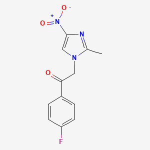 Ethanone, 1-(4-fluorophenyl)-2-(2-methyl-4-nitro-1H-imidazol-1-yl)-