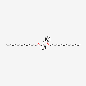 molecular formula C41H68O2 B14348227 1,1'-Methylenebis[2-(tetradecyloxy)benzene] CAS No. 90449-26-6