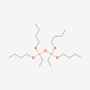 molecular formula C20H46O5Si2 B14348230 Disiloxane, 1,1,3,3-tetrabutoxy-1,3-diethyl- CAS No. 94048-03-0