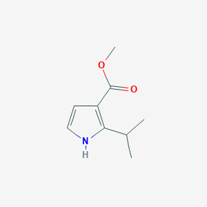 molecular formula C9H13NO2 B1434825 methyl 2-(propan-2-yl)-1H-pyrrole-3-carboxylate CAS No. 1803592-73-5