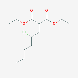 molecular formula C13H23ClO4 B14348255 Diethyl (2-chlorohexyl)propanedioate CAS No. 90284-89-2