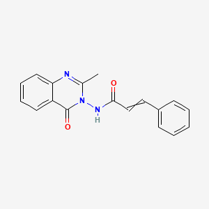 2-Propenamide, N-(2-methyl-4-oxo-3(4H)-quinazolinyl)-3-phenyl-