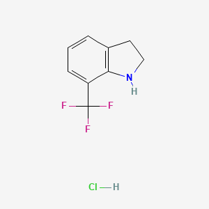 molecular formula C9H9ClF3N B1434826 7-(Trifluoromethyl)indoline hydrochloride CAS No. 1803604-86-5