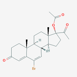 B143483 6-Bromo-3,20-dioxopregna-4,6-dien-17-yl acetate CAS No. 15251-04-4