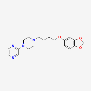 2-(4-{4-[(2H-1,3-Benzodioxol-5-yl)oxy]butyl}piperazin-1-yl)pyrazine