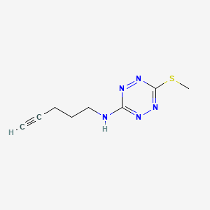 6-(Methylsulfanyl)-N-(pent-4-yn-1-yl)-1,2,4,5-tetrazin-3-amine