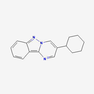 Pyrimido[1,2-b]indazole, 3-cyclohexyl-