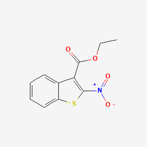 molecular formula C11H9NO4S B14348328 Ethyl 2-nitro-1-benzothiophene-3-carboxylate CAS No. 92539-86-1