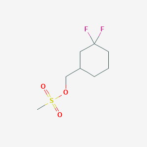 molecular formula C8H14F2O3S B1434833 (3,3-Difluorocyclohexyl)methyl methanesulfonate CAS No. 1803598-43-7