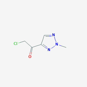 molecular formula C5H6ClN3O B1434836 2-氯-1-(2-甲基-2H-1,2,3-三唑-4-基)乙酮 CAS No. 1803587-87-2
