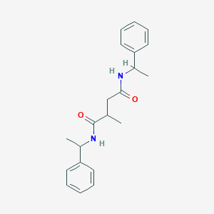 molecular formula C21H26N2O2 B14348376 Butanediamide, 2-methyl-N,N'-bis(1-phenylethyl)- CAS No. 98382-20-8