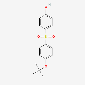 molecular formula C16H18O4S B14348416 4-(4-tert-Butoxybenzene-1-sulfonyl)phenol CAS No. 98116-82-6