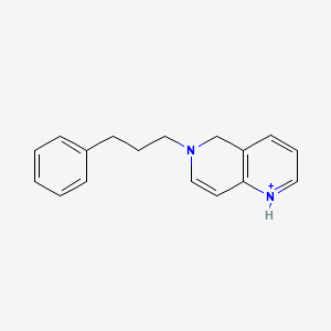 6-(3-Phenylpropyl)-5,6-dihydro-1,6-naphthyridin-1-ium