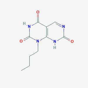 molecular formula C10H12N4O3 B14348448 1-Butylpyrimido[4,5-d]pyrimidine-2,4,7(1H,3H,8H)-trione CAS No. 92572-36-6