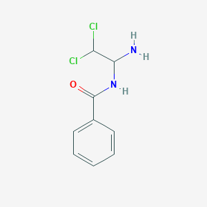 molecular formula C9H10Cl2N2O B14348451 N-(1-Amino-2,2-dichloroethyl)benzamide CAS No. 90283-55-9