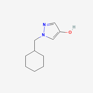 molecular formula C10H16N2O B1434846 1-(cyclohexylmethyl)-1H-pyrazol-4-ol CAS No. 1394927-66-2
