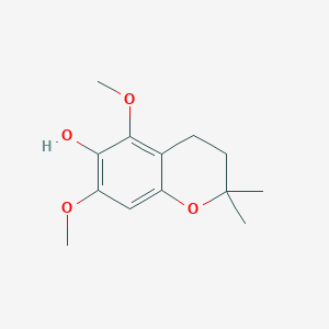 2H-1-Benzopyran-6-ol, 3,4-dihydro-5,7-dimethoxy-2,2-dimethyl-