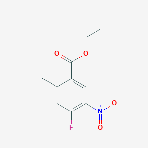molecular formula C10H10FNO4 B1434848 4-氟-2-甲基-5-硝基苯甲酸乙酯 CAS No. 1566415-08-4