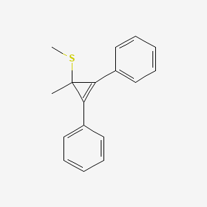 1,1'-[3-Methyl-3-(methylsulfanyl)cycloprop-1-ene-1,2-diyl]dibenzene