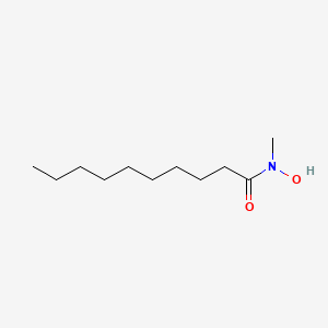 molecular formula C11H23NO2 B14348521 N-Hydroxy-N-methyldecanamide CAS No. 99450-83-6