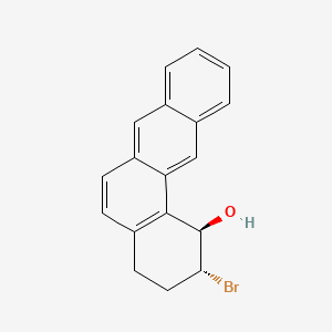 molecular formula C18H15BrO B14348552 (1r,2r)-2-Bromo-1,2,3,4-tetrahydrotetraphen-1-ol CAS No. 91422-97-8