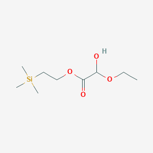 molecular formula C9H20O4Si B14348554 2-(Trimethylsilyl)ethyl ethoxy(hydroxy)acetate CAS No. 91939-95-6