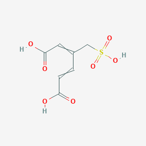 3-(Sulfomethyl)hexa-2,4-dienedioic acid