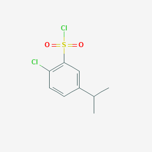 molecular formula C9H10Cl2O2S B1434858 2-Chloro-5-(propan-2-yl)benzene-1-sulfonyl chloride CAS No. 1803597-45-6