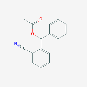 molecular formula C16H13NO2 B14348597 (2-Cyanophenyl)(phenyl)methyl acetate CAS No. 90292-85-6