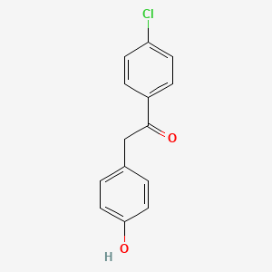 1-(4-Chlorophenyl)-2-(4-hydroxyphenyl)ethan-1-one