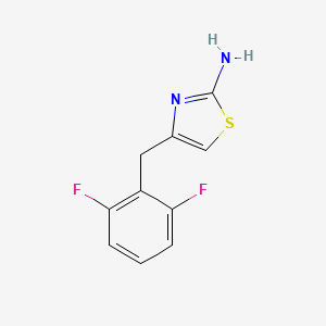 molecular formula C10H8F2N2S B1434864 4-[(2,6-Difluorophenyl)methyl]-1,3-thiazol-2-amine CAS No. 1566067-94-4