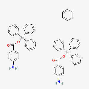 Benzene;triphenylstannyl 4-aminobenzoate