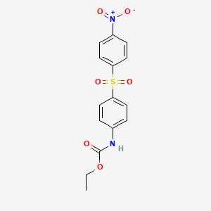 ethyl N-[4-(4-nitrophenyl)sulfonylphenyl]carbamate