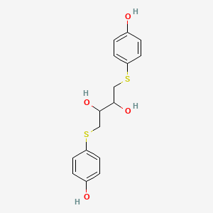 1,4-Bis[(4-hydroxyphenyl)sulfanyl]butane-2,3-diol