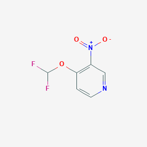molecular formula C6H4F2N2O3 B1434868 4-Difluoromethoxy-3-nitropyridine CAS No. 1214360-74-3