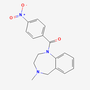 (4-Methyl-2,3,4,5-tetrahydro-1H-1,4-benzodiazepin-1-yl)(4-nitrophenyl)methanone