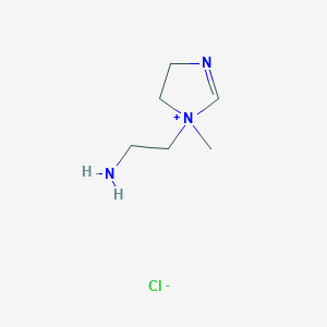 1-(2-Aminoethyl)-1-methyl-4,5-dihydro-1H-imidazol-1-ium chloride