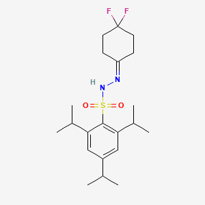 molecular formula C21H32F2N2O2S B1434873 N'-(4,4-Difluorocyclohexylidene)-2,4,6-triisopropylbenzenesulfonohydrazide CAS No. 1892461-49-2