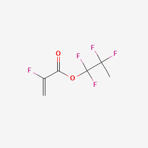 molecular formula C6H5F5O2 B14348732 1,1,2,2-Tetrafluoropropyl 2-fluoroprop-2-enoate 