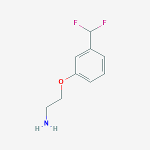 molecular formula C9H11F2NO B1434874 2-(3-(二氟甲基)苯氧基)乙胺 CAS No. 1897638-12-8