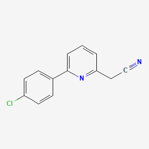 2-(6-(4-Chlorophenyl)pyridin-2-yl)acetonitrile
