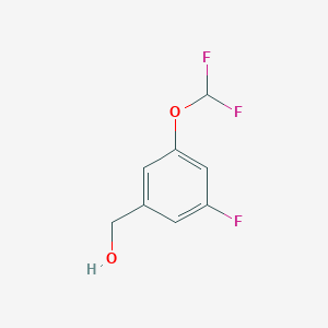 molecular formula C8H7F3O2 B1434878 3-(Difluoromethoxy)-5-fluorobenzyl alcohol CAS No. 1242252-26-1