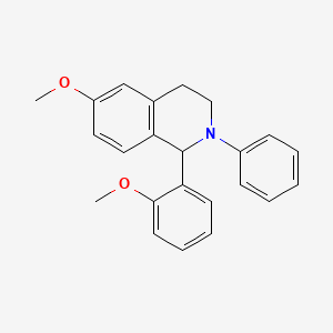 molecular formula C23H23NO2 B14348782 6-Methoxy-1-(2-methoxyphenyl)-2-phenyl-1,2,3,4-tetrahydroisoquinoline CAS No. 96719-51-6